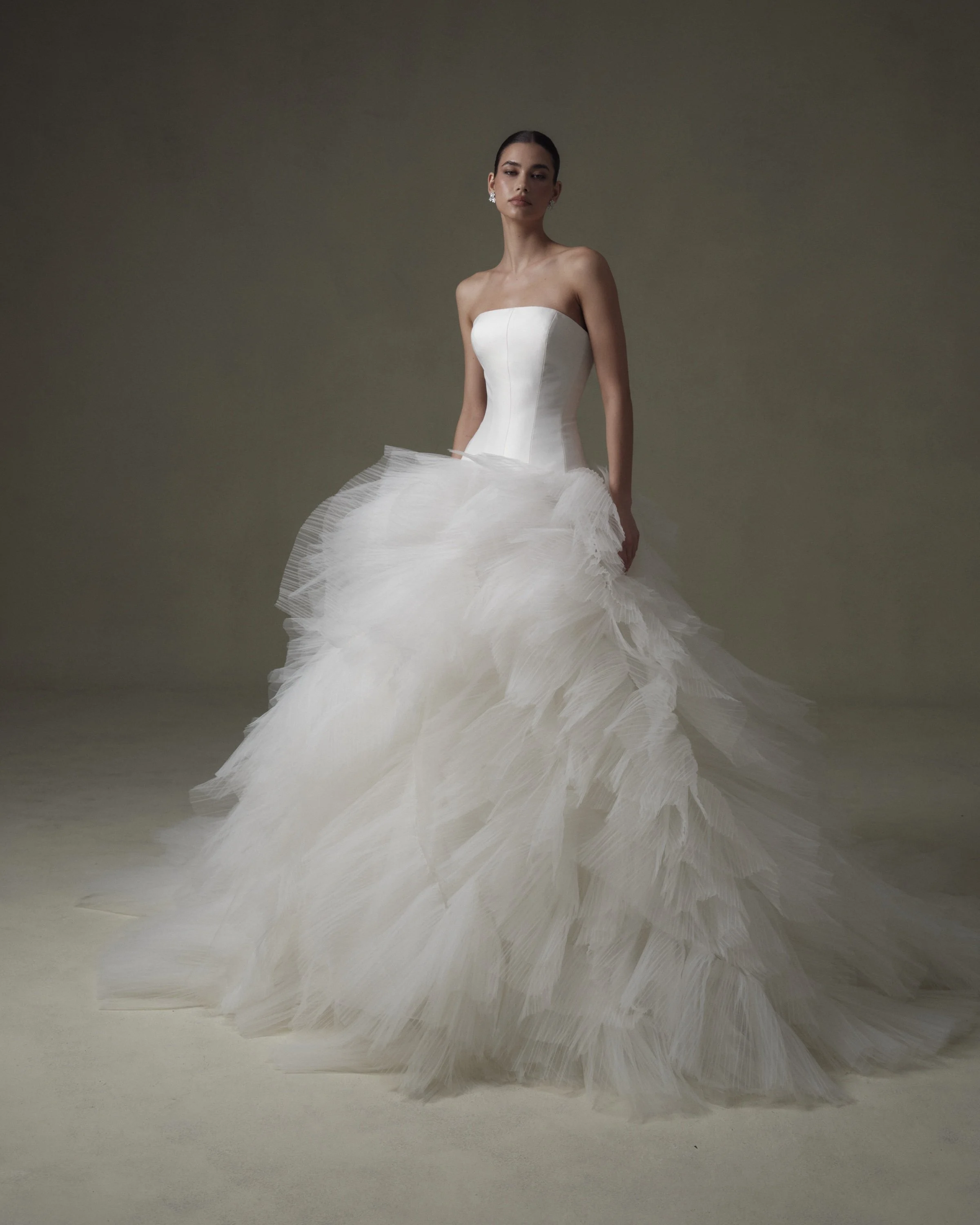 アンドレスドvolume soft tulle dress セール】ボリュームソフトチュールドレス / volume soft tulle